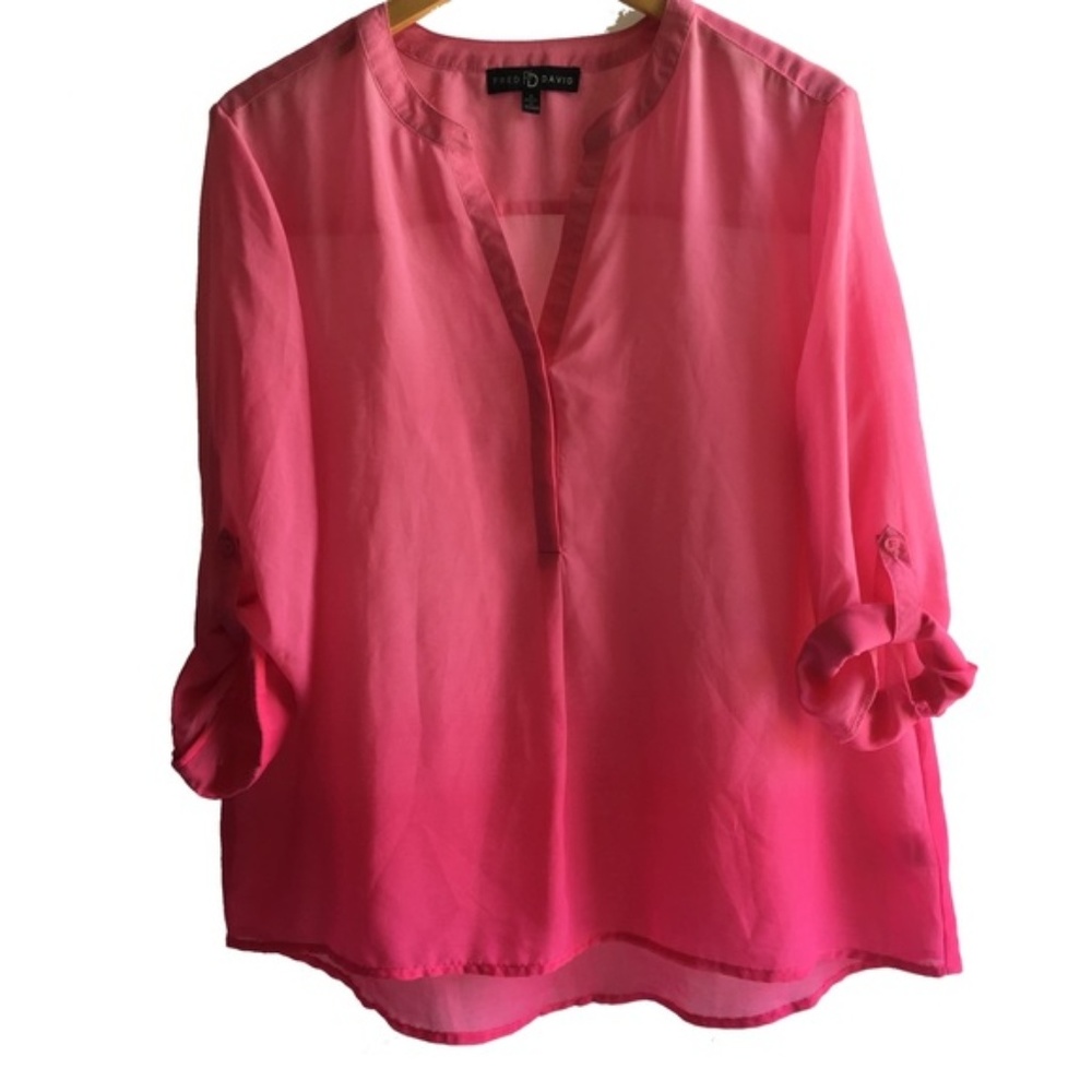 Fred & David roll up sleeve top